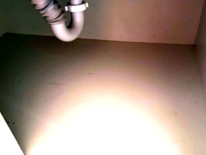 Cleaned inside of cabinet